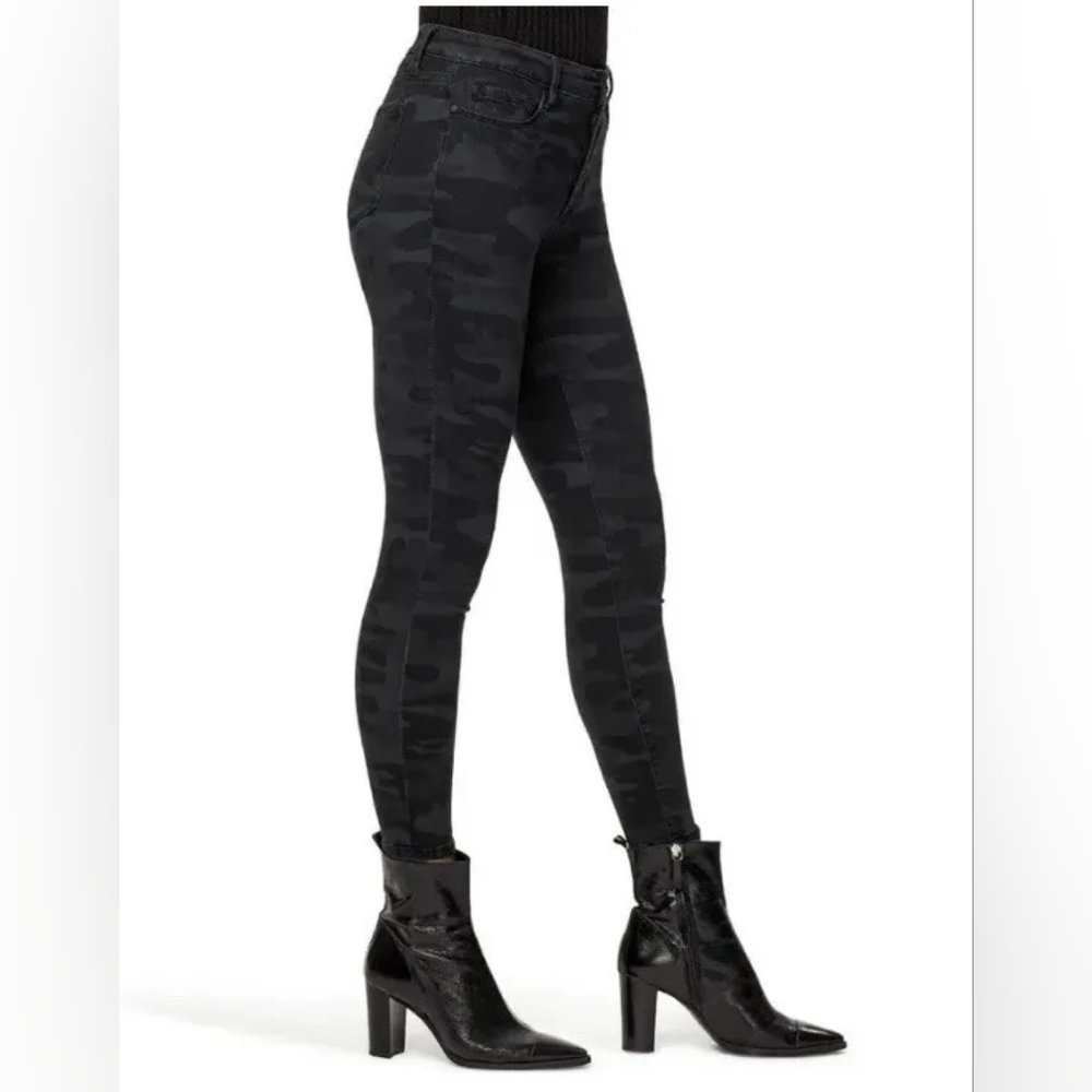 Social Standard by Sanctuary Womens Black Camo Mid-Rise Ankle Skinny Jean 10 NWO - Picture 6 of 6